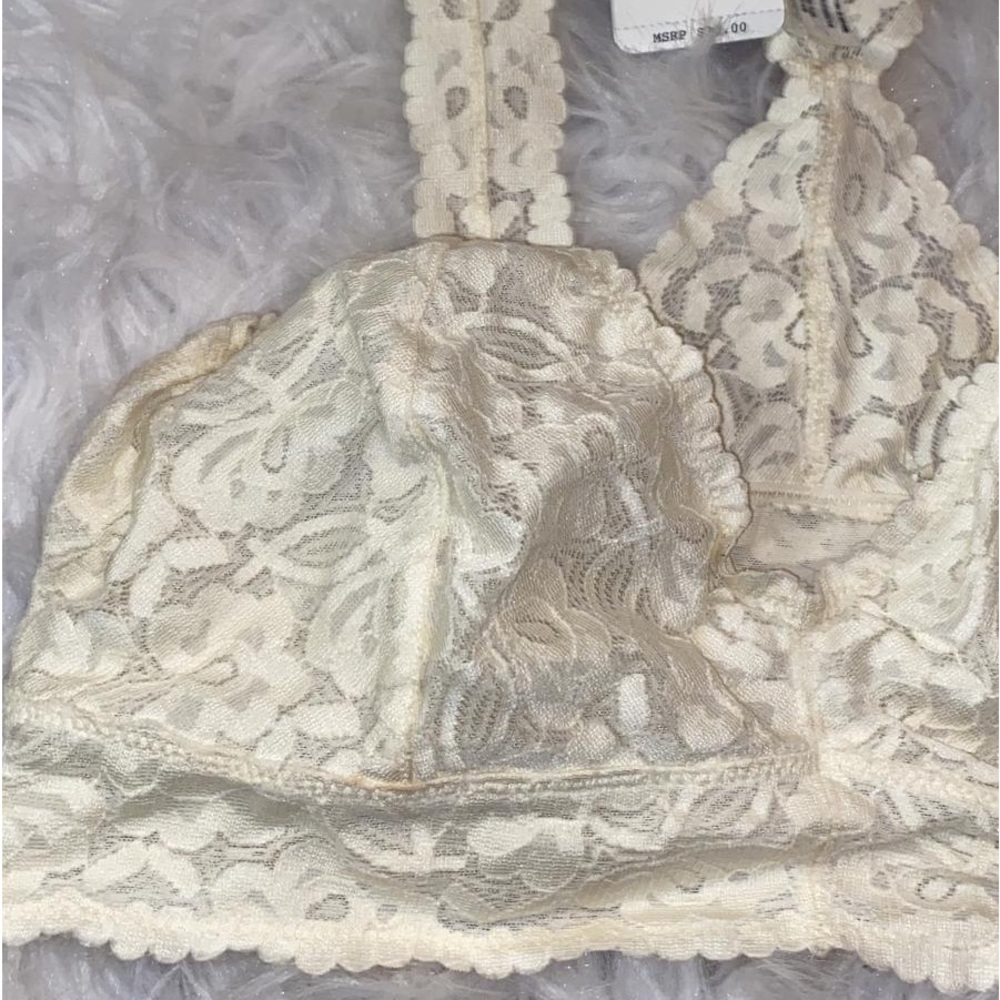 FREE PEOPLE
Intimately Fp Lace Racerback Bralette In Cream - Picture 5 of 9
